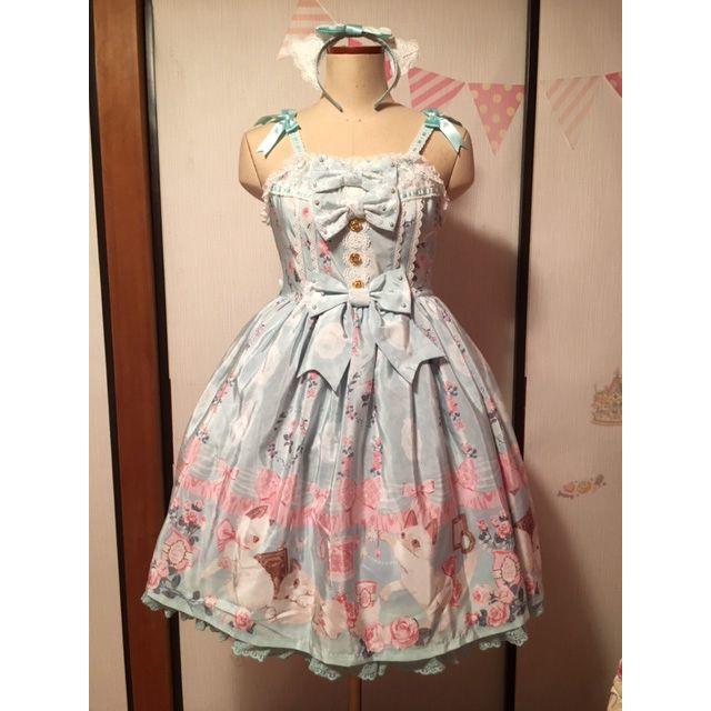 Angelic Pretty - Romantic CatのJSKとカチューシャミントセットの通販 ...