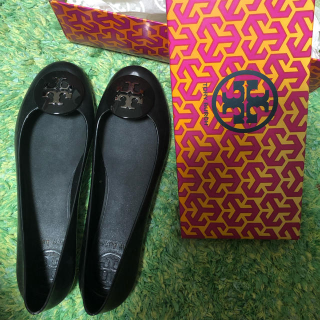 Tory Burch(トリーバーチ)の美品【TORY BURCH】レインシューズBlack レディースの靴/シューズ(レインブーツ/長靴)の商品写真