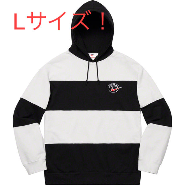 9,240円L Supreme Nike Stripe Hooded Sweatshirt