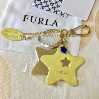 フルラ(Furla)の【新品未使用品】FURLA スター 星 キーリング キーホルダー イエロー(キーホルダー)