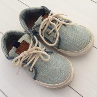 ザラキッズ(ZARA KIDS)のZARA デニム柄 シューズ15㎝(スニーカー)