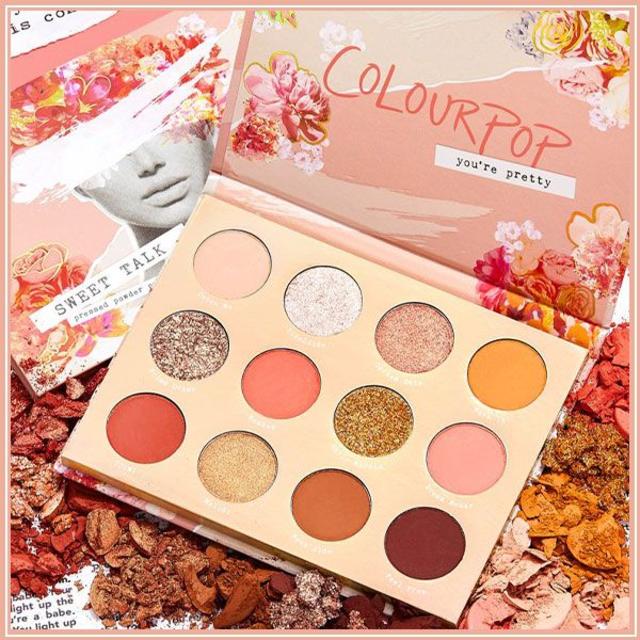 colourpop(カラーポップ)の★大人気★新品未使用★ColourPop SWEET TALK アイシャドウ コスメ/美容のベースメイク/化粧品(アイシャドウ)の商品写真