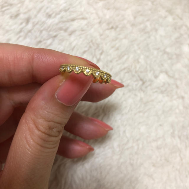 タンジェ k18ダイヤリング レディースのアクセサリー(リング(指輪))の商品写真