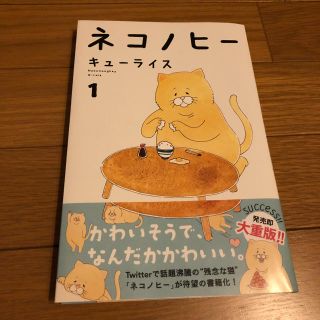 カドカワショテン(角川書店)のネコノヒー1 キューライス(4コマ漫画)