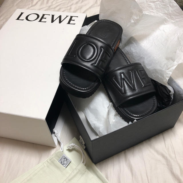 2018年SS 新品未使用‼︎ロエベLOEWEスライドサンダル39靴/シューズ