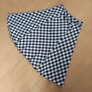 ナチュラルビューティーベーシック(NATURAL BEAUTY BASIC)の専用。美品！ナチュラルビューティーベーシック  ギンガムチェックスカート(ひざ丈スカート)