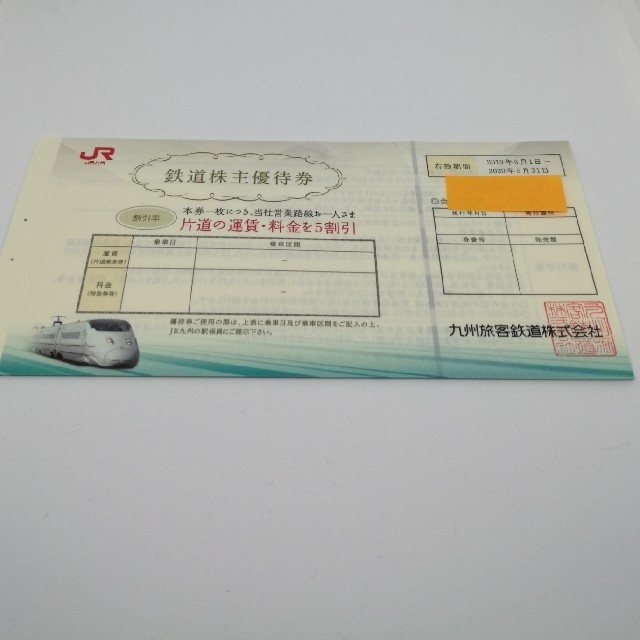 JR九州 株主優待券 最新券8枚セット | jarussi.com.br