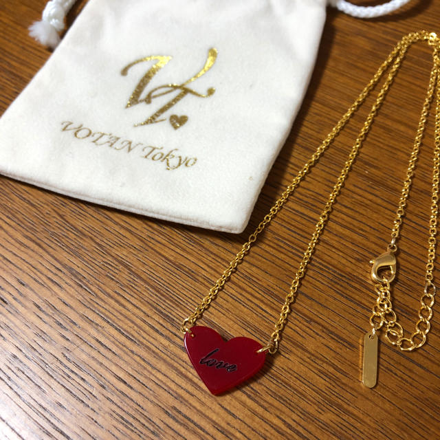 Votan Tokyo(ヴォタントーキョー)のVOTAN TOKYO LOVEハートネックレス レディースのアクセサリー(ネックレス)の商品写真