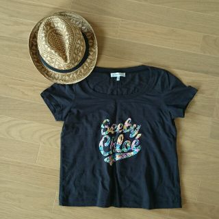 シーバイクロエ(SEE BY CHLOE)のブラック シーバイクロエ Tシャツ(Tシャツ(半袖/袖なし))