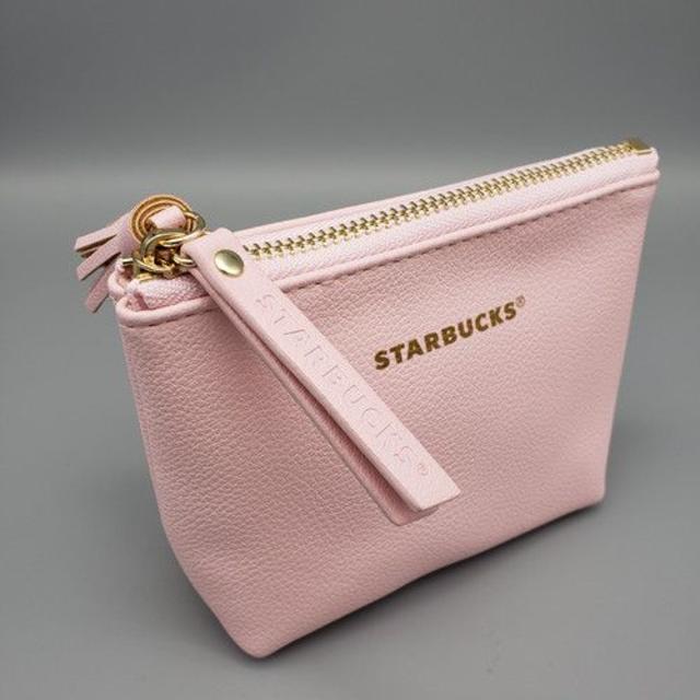 Starbucks Coffee(スターバックスコーヒー)の日本未発売☆海外スタバ タイ限定★パステルカラーポーチ（ピンク） レディースのファッション小物(ポーチ)の商品写真