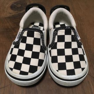 ヴァンズ(VANS)のバンズ スリッポン チェッカー ブラック 14(スリッポン)