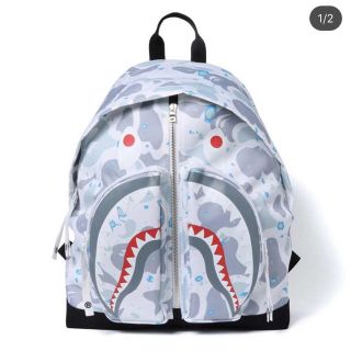 アベイシングエイプ(A BATHING APE)のBAPE SPACE CAMO SHARK DAY PACK(バッグパック/リュック)