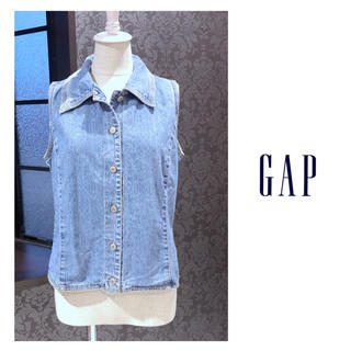 ギャップ(GAP)のGAP ギャップ ◆ デニムシャツ ノースリーブ (シャツ/ブラウス(半袖/袖なし))