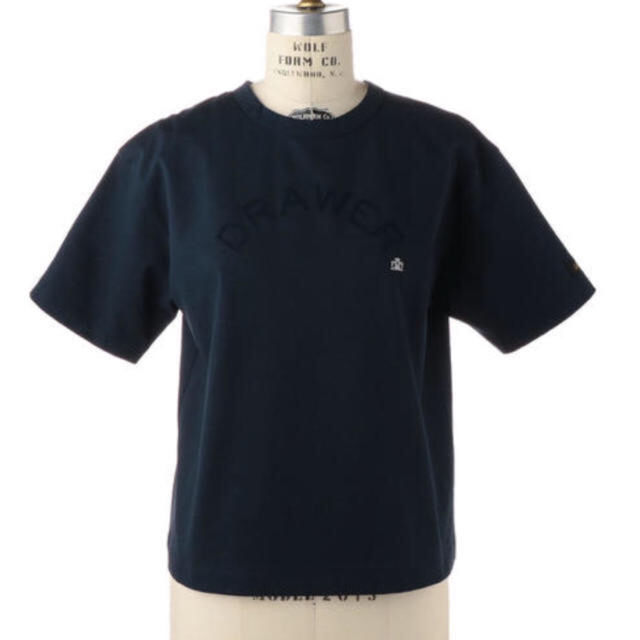 Drawer(ドゥロワー)のDrawer★ドゥロワー ★フロッキープリントプルオーバー★Tシャツ レディースのトップス(Tシャツ(半袖/袖なし))の商品写真