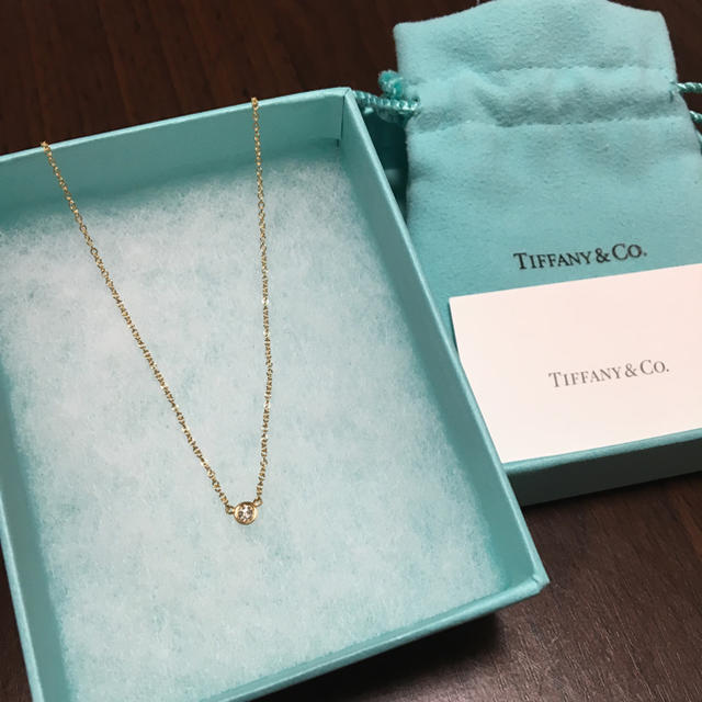 TIFFANY&Coティファニーバイザヤードダイヤモンド0.08ctネックレス TIFFANY&Coティファニーバイザヤードダイヤモンド0.08ctネックレス