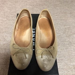 シャネル(CHANEL)のシャネル バレリーナ パンプス ベージュ サイズ35(バレエシューズ)