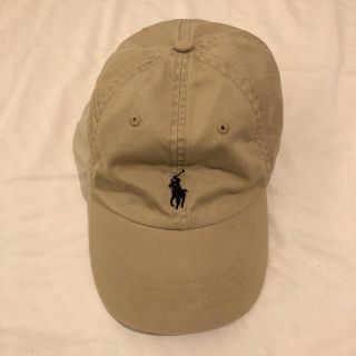 ポロラルフローレン(POLO RALPH LAUREN)のラルフローレン ベージュ キャップ 美品(キャップ)