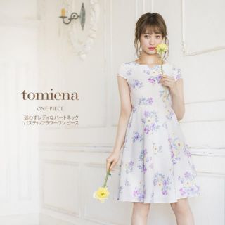 トッコ(tocco)の新品 トッコクローゼット  ハートネック ワンピース tocco 花柄(ひざ丈ワンピース)