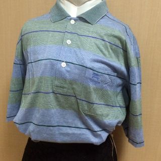 バーバリー(BURBERRY)のレア色90S バーバリー ポロシャツ 半袖シャツ ヴィンテージ(ポロシャツ)