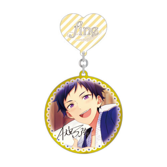 新品☆あんスタ☆fine【伏見弓弦】スマイルすうぃんぐバッジの 新品☆あんスタ☆fine【伏見弓弦】スマイルすうぃんぐバッジの