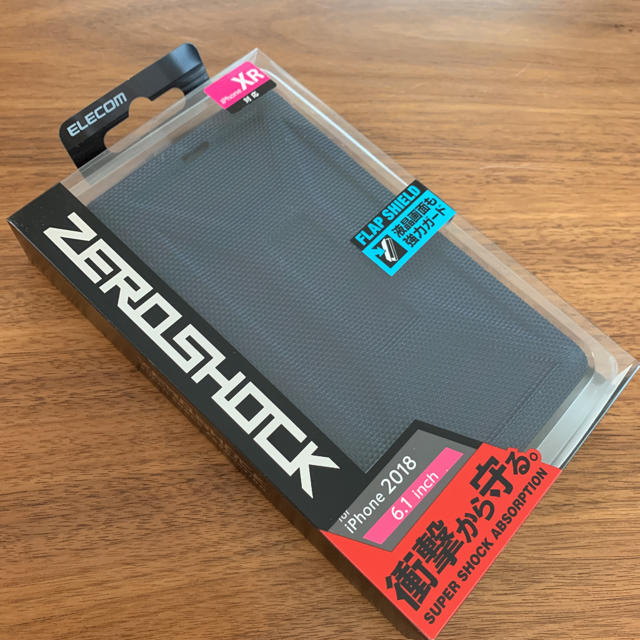 ELECOM - iPhone XR ケース ZEROSHOCK フラップタイプTPU素材ネイビーの通販 by MORIZO-'s shop｜エレコムならラクマ