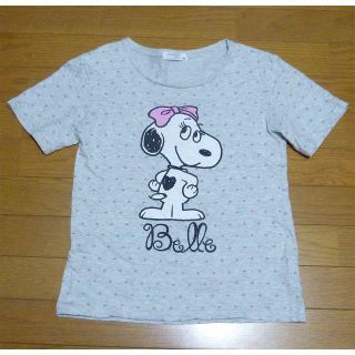 ピーナッツ(PEANUTS)のスヌーピーの妹　ベルのＴシャツ　サイズＸＳ(Tシャツ(半袖/袖なし))