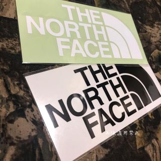 ザノースフェイス(THE NORTH FACE)の新品未使用 ノースフェイス カッティングステッカー 白黒(その他)