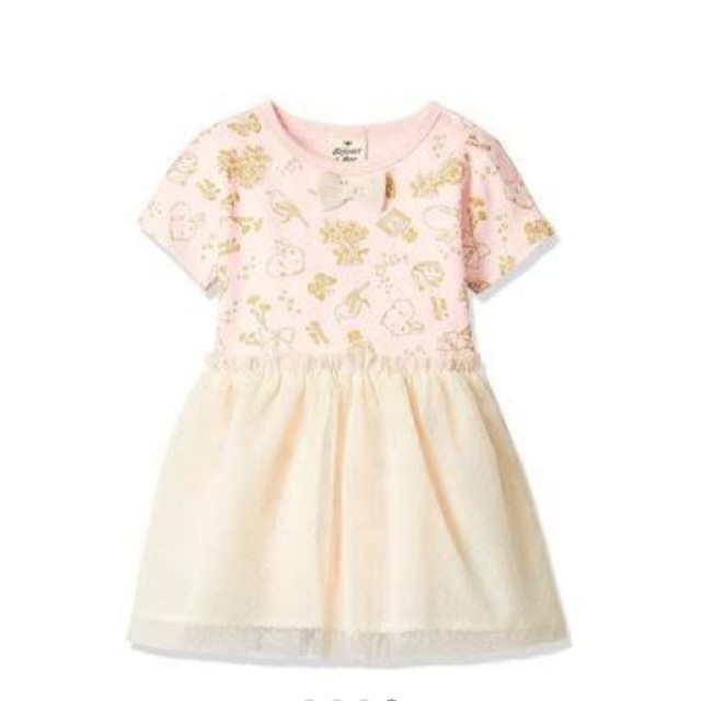 ◇新品◇Bijoux&Bee キラキラドリームワンピ ピンク日本製ビジュー&ビー キッズ/ベビー/マタニティのキッズ服女の子用(90cm~)(ワンピース)の商品写真