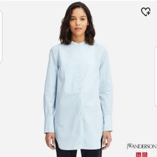 ユニクロ(UNIQLO)の新品ユニクロUNIQLOタキシードシャツ☆ブルーM(シャツ/ブラウス(長袖/七分))