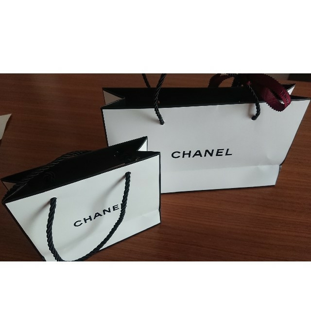 CHANEL - CHANEL シャネル ショッパー 紙袋 2種類の通販 by nastro…♡'s shop ｜シャネルならラクマ