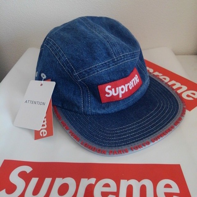 大人気！supreme デニム　キャップ