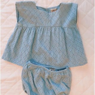 キャラメルベビー&チャイルド(Caramel baby&child )のBONTON ブラウス ブルマ 12m(ワンピース)