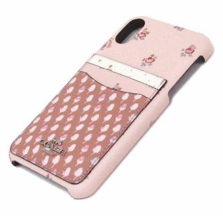 コーチ(COACH)の【COACH新作】 コーチ iPhoneXR スマホケース 花柄 ピンク(iPhoneケース)