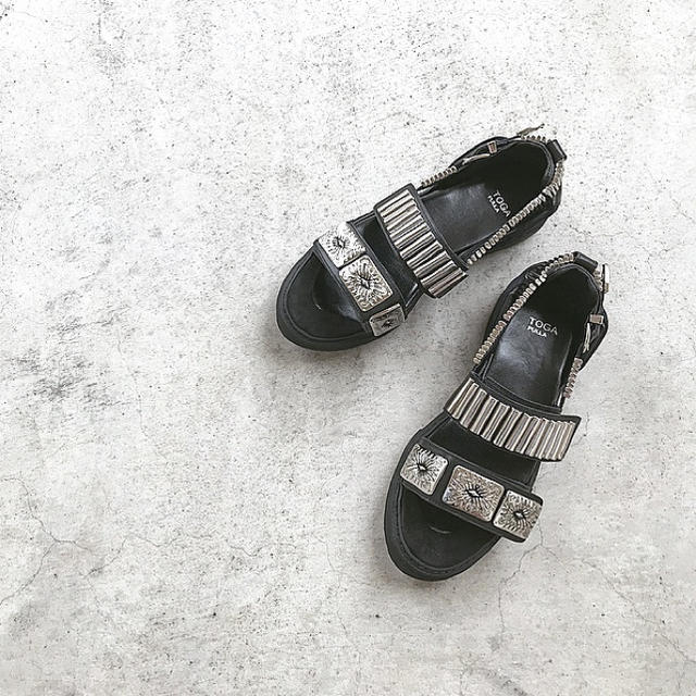 トーガプルラ 20AW ARCHIVES Metal sneaker sandals TP02-AJ664 メタルスニーカーサンダル レディース 38