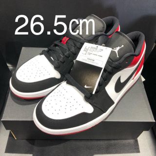 ナイキ(NIKE)のナイキ エア ジョーダン1 LOW つま黒 BLACK TOE(スニーカー)