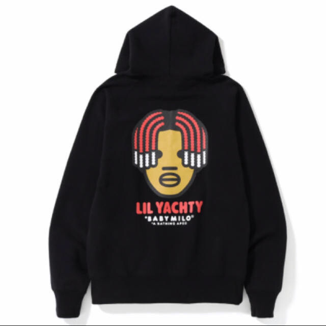 A BATHING APE(アベイシングエイプ)のbape lil yachty Pullover hoodie black XL メンズのトップス(パーカー)の商品写真