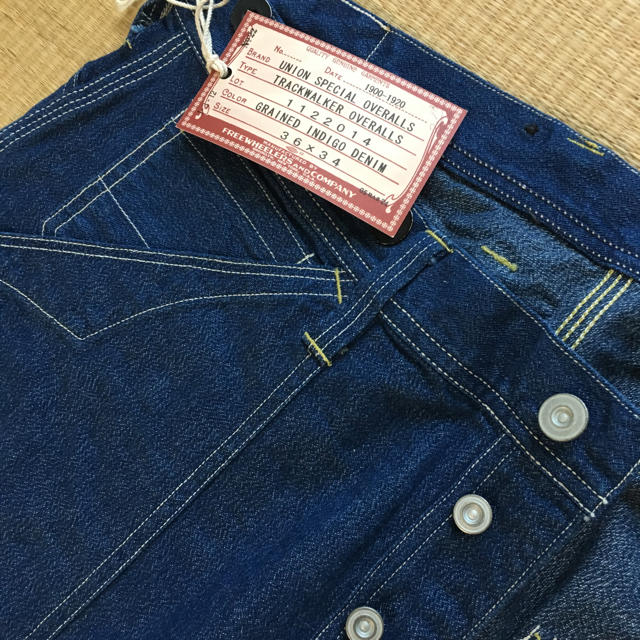 FREEWHEELERS(フリーホイーラーズ)の新品 フリーホイラーズ オーバーオール デニム パンツ メンズのパンツ(デニム/ジーンズ)の商品写真