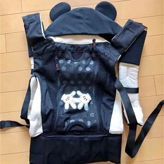 エルゴベビー(Ergobaby)の【美品】アップリカ ディズニー コランハグ ミッキー 抱っこ紐 エルゴ コニー(抱っこひも/おんぶひも)