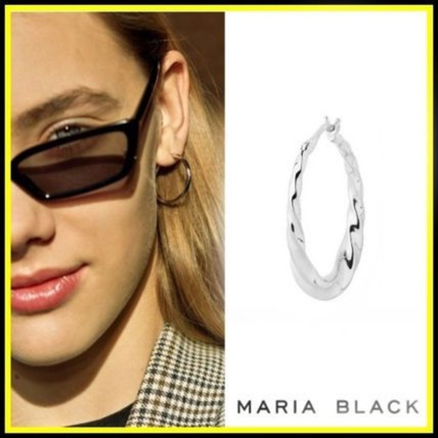 MARIA BLACK サディフープピアス シルバーアクセサリー