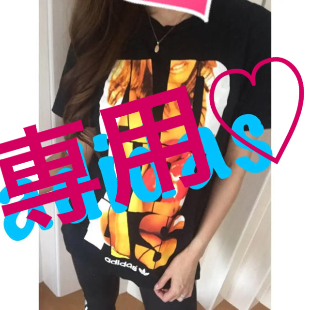 adidas(アディダス)のアディダスオリジナルス♡プリントデザイン♡ロゴTシャツ♡ レディースのトップス(Tシャツ(半袖/袖なし))の商品写真