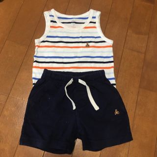 ベビーギャップ(babyGAP)のbaby GAP タンクトップロンパース・パンツセット（80）(ロンパース)