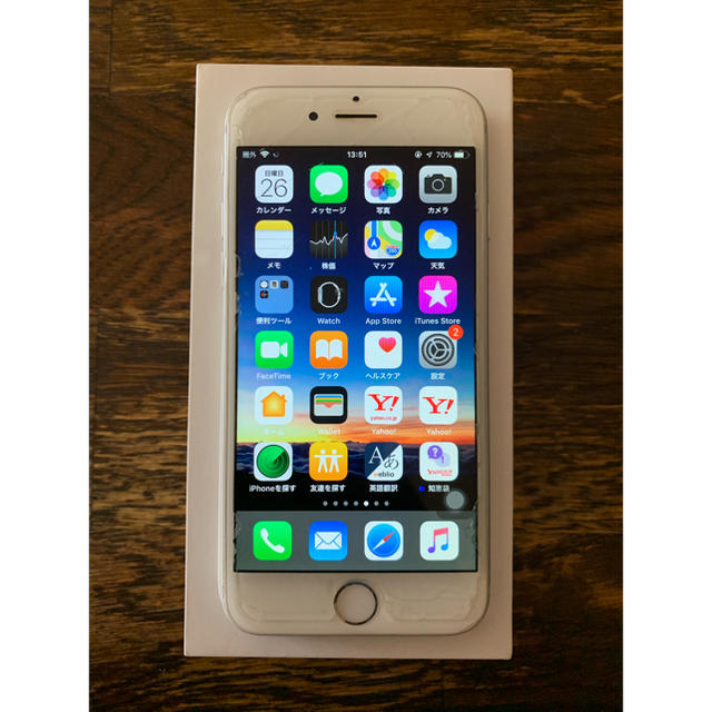 iPhone(アイフォーン)のiPhone6 シルバー 128GB スマホ/家電/カメラのスマートフォン/携帯電話(スマートフォン本体)の商品写真