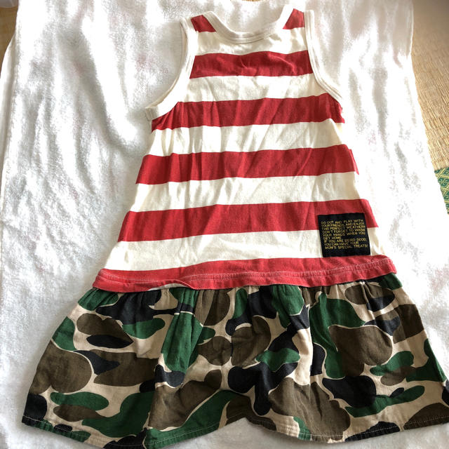 キッズワンピース110 キッズ/ベビー/マタニティのキッズ服女の子用(90cm~)(ワンピース)の商品写真