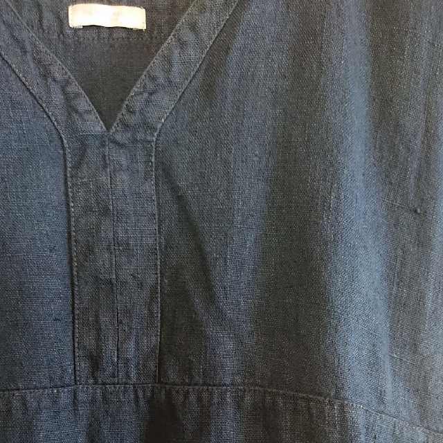 fog linen work(フォグリネンワーク)のフォグリネン ワーク Vネック ワンピース レディースのワンピース(ひざ丈ワンピース)の商品写真