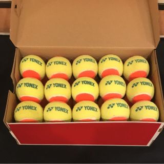 ヨネックス(YONEX)の子供用 ロープレッシャー オレンジテニスボール 30球 中古(ボール)