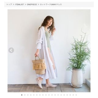 searoomlynn カットワーク3WAYドレス　ワンピース