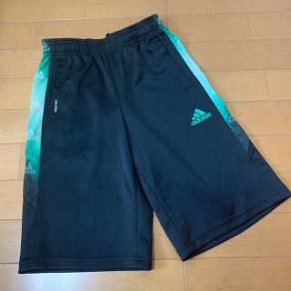 アディダス(adidas)のadidas アディダス 新品 140 ハーパン 黒 緑 サッカー 男の子(パンツ/スパッツ)