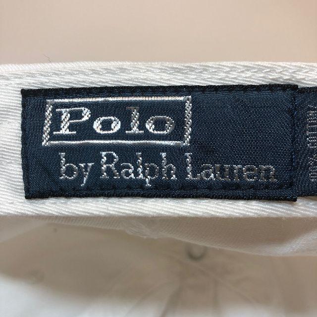 POLO RALPH LAUREN(ポロラルフローレン)の新品 未使用 ポロ ラルフローレン ビッグ ポニー キャップ 白 N110 メンズの帽子(キャップ)の商品写真