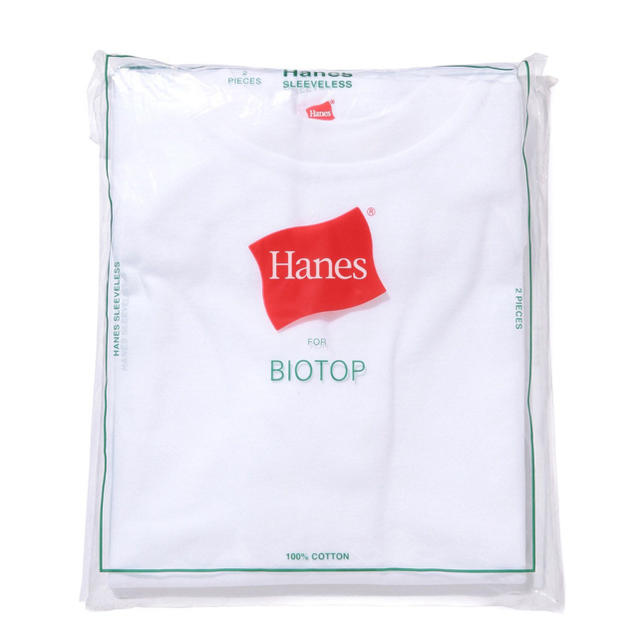 Adam et Rope'(アダムエロぺ)のHANES BIOTOP スリーブレスTシャツ 1枚価格 レディースのトップス(Tシャツ(半袖/袖なし))の商品写真