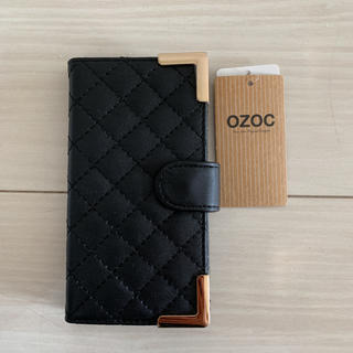 オゾック(OZOC)の新品♡OZOC♡iPhone7ケース♡手帳型♡カバー♡ブラック(iPhoneケース)